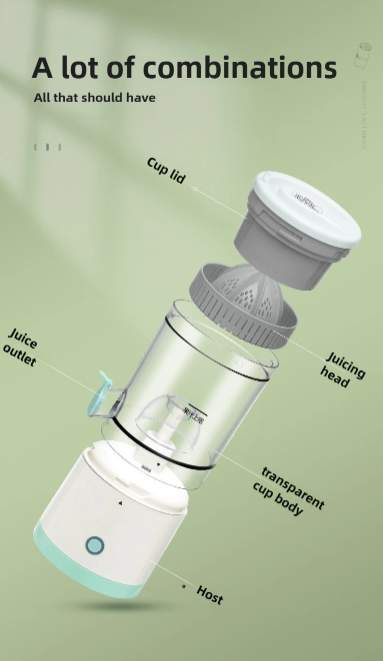 New Electric juicer, slow juicer, cordless juicer, fruit blender, rechargeable juicer